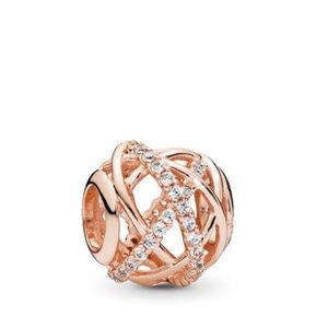 PANDORA SPARKLING & POLISHED LINES GALAXY CHARM !